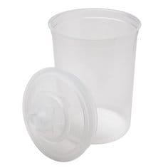 3M™ PPS™ Lid & Liner Kits, 16024, Large (28 fl oz), 200 Micron Filter,
25 Lids & Liners per kit, 1 kit per case