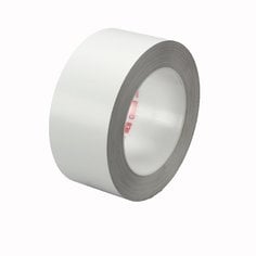 3M™ Weather Resistant Film Tape 838, White, 1 1/2 in x 72 yd, 3.4 mil, 24 rolls per case