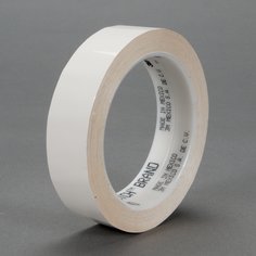 3M™ Polyester Film Tape 850, White, 1 1/2 in x 72 yd, 1.9 mil, 24 rolls per case