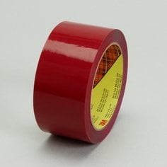 Scotch® Box Sealing Tape 371, Red, 48 mm x 1500 m, 6/Case