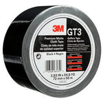 3M™ Premium Matte Cloth (Gaffers) Tape GT3, Black, 72 mm x 50 m, 11 mil,
16/Case