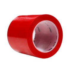 3M™ Vinyl Tape 471, Red, 4 in x 36 yd, 5.2 mil, 8 rolls per case,
Individually Wrapped Conveniently Packaged