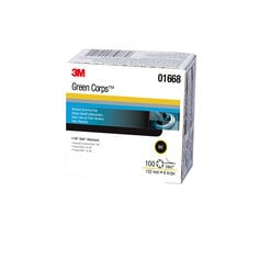 3M™ Green Corps™ Stikit™ Production Disc Dust Free, 01668, 6 in, 36, 100
discs per carton, 5 cartons per case