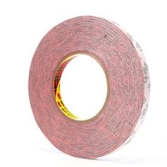 3M™ Double Coated Tape 469, Red, 1/2 in x 60 yd, 5.5 mil, 72 rolls per
case