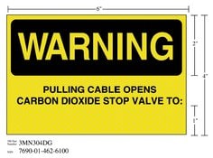 3M™ Diamond Grade™ Fire Fighting Sign 3MN308DG, "CO2 FIXED…GAS FREE", 11
in x 11 in, 10/Package