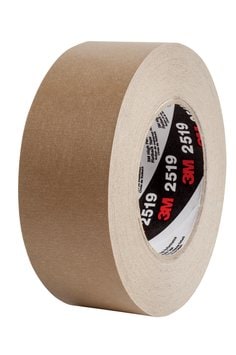 3M™ High Performance Flatback Tape 2519, Tan, 48 mm x 110 m, 24/Case