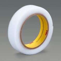 3M™ Loop Fastener SJ3531, White, 5/8 in x 50 yd, 4 per case