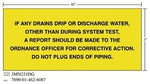 3M™ Diamond Grade™ Safety Sign 3MN221DG, "IF ANY…PIPING", 10 in x 3 in,
10/Package