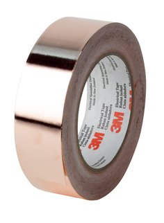 3M™ EMI Copper Foil Shielding Tape 1194, 1 in x 36 yd (25,40 mm x 33 m),
9 per case