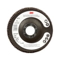 3M™ Flap Disc 577F, 80, T29, 7 in x 7/8 in, 5 ea/Case
