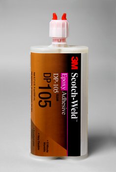 3M™ Scotch-Weld™ Epoxy Adhesive DP105, Clear, 200 mL Duo-Pak, 12/case