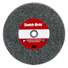 Scotch-Brite™ Deburr & Finish Pro Unitized Wheel, DP-UW, 4C Medium+, 3
in x 1/2 in x 1/4 in, 20 ea/Case