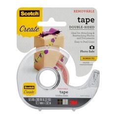 Scotch® Tape Double Sided Removable 2002-CFT, 1/2 in x 300 in