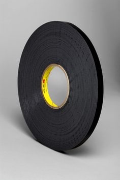 3M™ VHB™ Tape 4949, Black, 1/4 in x 36 yd, 45 mil, 36 rolls per case