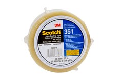 Scotch® Government Certification Box Sealing Tape 351, Clear, 48 mm x 50
m, 36/case, Individually Wrapped Conveniently Packaged