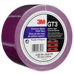 3M™ Premium Matte Cloth (Gaffers) Tape GT3, Purple, 72 mm x 50 m, 11
mil, 16/Case