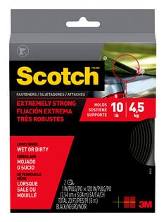 Scotch™ Extreme Fasteners RF6761, 1 in x 10 ft (25,4 mm x 3,04 m) Black
1 Set of Strips