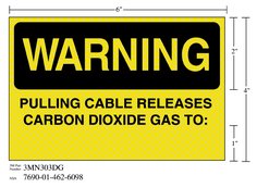 3M™ Diamond Grade™ Fire Fighting Sign 3MN303DG, "WARNING…TO", 6 in x 4
in, 10/Package