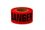 Scotch® Barricade Tape 331, DANGER, 3 in x 1000 ft, Red, 8 rolls/Case