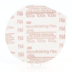 3M™ Microfinishing PSA Film Disc 268L, 100 Mic 3MIL, Type D, 5 in x NH,
Die 500X, 25/Pac, 500 ea/Case