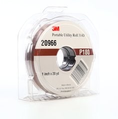 3M™ Portable Utility Cloth Roll 314D, P180 J-weight, 1 in x 20 yd, 5
ea/Case