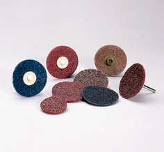 Standard Abrasives™ Quick Change Surface Conditioning FE Disc, 840183,
A/O VF, TR, BLU, 1 in, Die Q100N, 50/Carton, 500 ea/Case