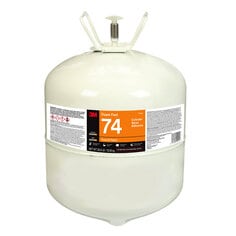 3M™ Foam Fast 74 Cylinder Spray Adhesive, Clear, Large Cylinder (Net Wt
28.8 lb), 1/case
