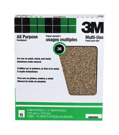3M™ Pro-Pak™ Aluminum Oxide Sandpaper 88593NA-15, 9 in x 11 in (228 mm x
279 mm)