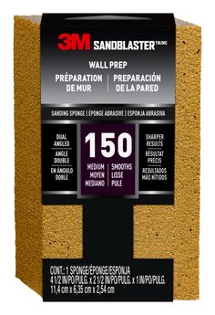 3M™ SandBlaster™ EDGE DETAILING Sanding Sponge, 9562 ,150 grit, 4 1/2 in
x 2 1/2 x 1 in, 1/pk