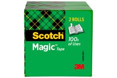 Scotch® Magic™ Tape 810-2P34-72, 3/4 in x 2592 in, 2 pk
