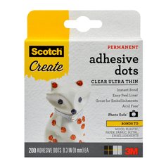 Scotch® Adhesive Dots 010-200UT-CFT, Clear