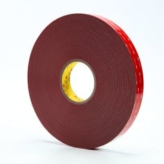 3M™ VHB™ Tape 4936F, Gray, 1 in x 72 yd, 25 mil, Film Liner, 9 rolls per
case
