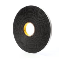3M™ Double Coated Polyethylene Foam Tape 4466, Black, 2 in x 36 yd, 62
mil, 6 rolls per case