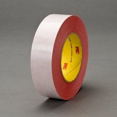 3M™ Double Coated Tape 9737R, Red, 19 mm x 55 m, 3.5 mil, 64 rolls per
case