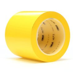 3M™ Vinyl Tape 471, Yellow, 4 in x 36 yd, 5.2 mil, 8 rolls per case,
Individually Wrapped Conveniently Packaged