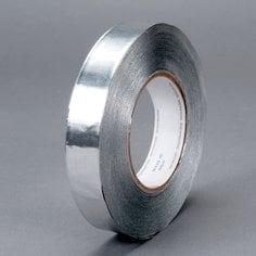 3M™ Heavy Duty Aluminum Foil Tape 438, Silver, 1 in x 60 yd, 7.2 mil, 48
rolls per case