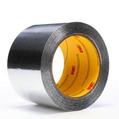 3M™ Aluminum Foil Tape 425, Silver, 24 in x 60 yd, 4.6 mil, 1 roll per
case