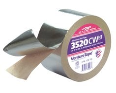 3M™ Venture Tape™ Aluminum Foil Tape 3520CW, Silver, 1 in x 50 yd, 3.7
mil, 48 rolls per case