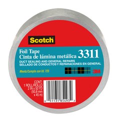 Scotch® Foil Tape 3311-50A, 2.0 in x 50 yd (50.8 mm x 45 m)