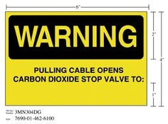 3M™ Diamond Grade™ Fire Fighting Sign 3MN309DG, "CO2 FIXED…PULL BOX", 11
in x 11 in, 10/Package