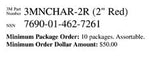 3M™ Diamond Grade™ Ship Board Numbers 3MNCHAR-2R3, 3972, Red, "3", 2 in,
10/Package