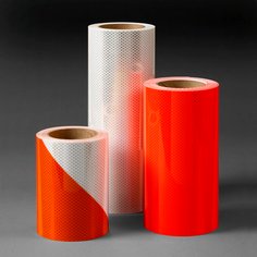 3M™ Diamond Grade™ DG³ Pre-Striped Barricade Sheeting Series 446L
Orange/White, 6 in left, 7.75 in x 50 yd