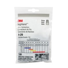 3M™ Highland™ Wire Connector H-29-POUCH, 22-16 AWG, Gray, 100 per Pouch,
1000/Case