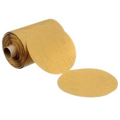 3M™ Stikit™ Gold Paper Disc Roll 216U, P400 A-weight, 5 in x NH, Die
500X, 75 Discs/Roll, 6 Rolls/Case