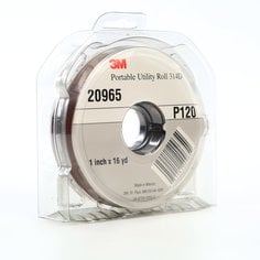 3M™ Portable Utility Cloth Roll 314D, P120 J-weight, 1 in x 16 yd, 5
ea/Case