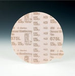 3M™ Diamond Microfinishing Film PSA Disc 675L, 125 Mic 6MIL, Orange, 5
in x NH, Die 500X