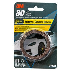 3M™ Cloth Sanding Roll, 03132, 1 in x 1-1/2 yd, medium, 10 rolls per
case