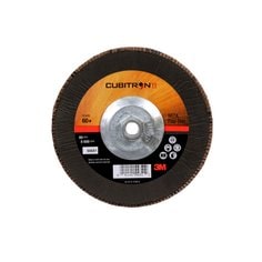 3M™ Cubitron™ II Flap Disc 967A, 60+, T29 Quick Change, 7 in x 5/8"-11,
Giant, 5 ea/Case
