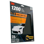 3M™ Wetordry™ Sandpaper, 32022, 9 in x 11 in, 1200 Grit, 5 sheets per
pack, 20 packs per case