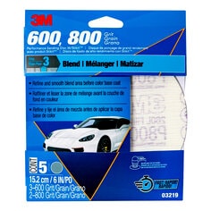 3M™ Performance Sanding Discs with Stikit™ Attachment, 03219, 6 in,
Assorted Grits, 5 discs per sleeve, 20 sleeves per case